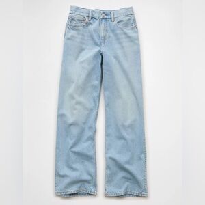 AE Strigid Curvy Super High-Waisted Baggy Straight Leg Jeans
